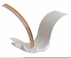 Billy Apple, Rainbow with Waterfall, plexiglass and acrylic, 1965