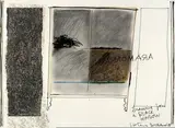 Drawing For A Black Window by Ralph Hotere, acrylic, watercolour, ink and graphite on paper, sold Nov 2007