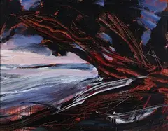 John Horner, The Wild Coast, Kaipara, acrylic on board