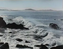 Kaikoura Coast by Whites Aviation, hand-coloured photograph, sold Oct 2007