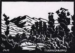 John L. Moore, Turangakumu, woodcut