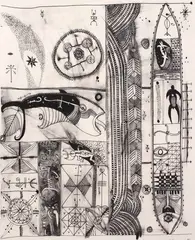 Migration by John Pule, lithograph, 3/22, sold Oct 2007