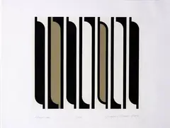 Gordon Walters, Rauponga, screenprint, 22/50