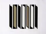 Gordon Walters, Rauponga, screenprint, 22/50