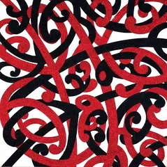 Reuben Paterson, Ngati Rangitihi on Ngati Awa Land, Good ol' Matata, acrylic and glitter dust on canvas