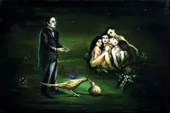 SÃ©raphine Pick, The Green Room, oil on canvas
