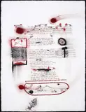 John Pule, From the Bond of Time, acrylic and ink on paper