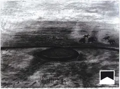Isolated Mass (Circumflex) by Michael Stevenson, acrylic and charcoal on paper, offered Oct 2007