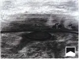 Michael Stevenson, Isolated Mass (Circumflex), acrylic and charcoal on paper