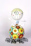 Takashi Murakami, Mr Wink, Cosmos Ball, coloured plastic multiple in four parts with 3 1/8" audio CD featuring music by Zakyumiko