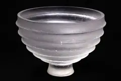 Ann Robinson, Scallop bowl, Translucent clear cast glass, 30% lead