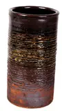 Len Castle, Discoid vase with flutings to the walls