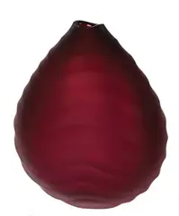 Ruby wave cut vessel by Lyndsay Patterson, sold Oct 2007
