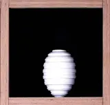 John Parker, White porcelain lathe turned ovoid vase