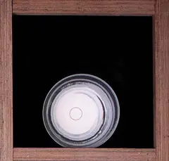 Turned porcelain agate ware bowl by John Parker, Grey shaded walls with incised circle detailed with red glaze to the well, sold Oct 2007