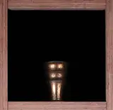 John Parker, Scalloped walled beaker vase, Burnished bronze glaze