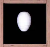 John Parker, White porcelain lathe turned ovoid vase