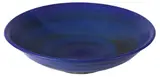 Graeme Storm, Circular everted rimmed bowl with blue glazes.