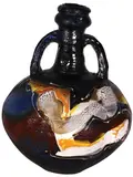 Barry Ball, Massive two handled bottle vase, Stoneware with various colour slip glazing