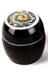 Margaret Milne, White porcelain box with agate inlay