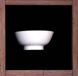 Ernest Shufflebottom for Crown Lynn, hand potted vase, matt white, cylindrical with lathe turning, Shape 61, printed tiki mark.
