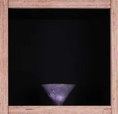 Keely McGlynn, Cast glass conical bowl, Initialed, dated 94