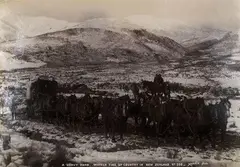 Guy Morris, A Heavy Road, Winter Time up Country, albumen print