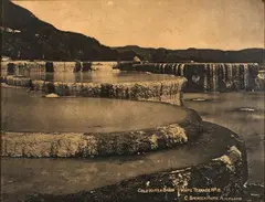 Charles Spencer, Cold Water Basin: White Terrace No. 15, carbon photographic print