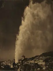 Charles Spencer, An Eruption at Wairoa After Being Soaped, carbon print