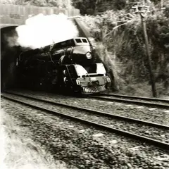 Peter Peryer, Engine Leaving Glen Innes Tunnel, gelatin silver print, 1982