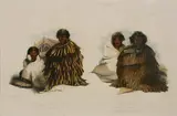 George French Angas, Te Ngaporutu and his wife, Rihe and Ngawhea of Te Mahoa