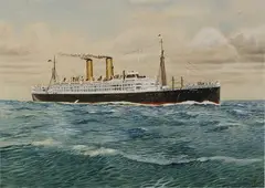 E. Gaff, The Cuzco and The Ormonde, two water colours