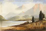 George O'Brien, South Island Lake Scene, watercolour