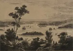 George. Hamilton Hammond, Middle Harbour, Sydney, etching, circa 1901