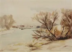 Frederick James Porter, The Thames from Wimbledon, watercolour, circa 1950