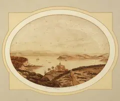 F Wellesby, Thames and Estuary, watercolour, circa 1865
