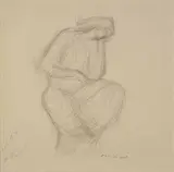 Robert Nettleton Field, Figure Study, graphite on paper