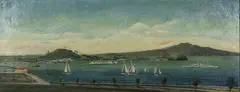 Waitemata Harbour by E. Armitage, oil on canvas, sold Sep 2007