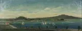 E. Armitage, Waitemata Harbour, oil on canvas