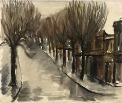 Helen Brown, Grey's Ave, Auckland, watercolour