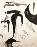 Sing Writer by Bill Hammond, ink,acrylic and graphite on paper, sold Jun 2007