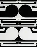 Gordon Walters, Study for Auckland City Art Gallery Poster, ink on paper