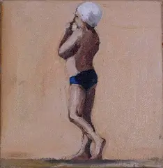 Blue Togs by Joanna Braithwaite, oil on canvas, sold May 2007
