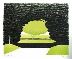 Abbey Hedge, Walsingham by Don Binney, lithograph, 17/30, sold May 2007