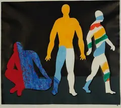 Pat Hanly, Who Am I/I am/Do it, screenprint, 6/20