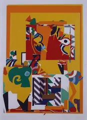 Allegory (1) by Gordon Crook, screenprint, 10/10, sold May 2007