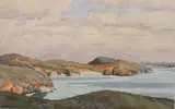 Ella Spicer, Bay of Islands, watercolour