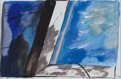 Jane Zusters, Douglas Isle of Man 1968, watercolour and ink on paper