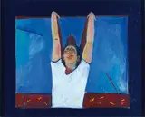 Jane Zusters, David Turner - Study IV, acrylic and oil on board