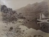 Burton Bros, Lake Wanaka East, albumen print